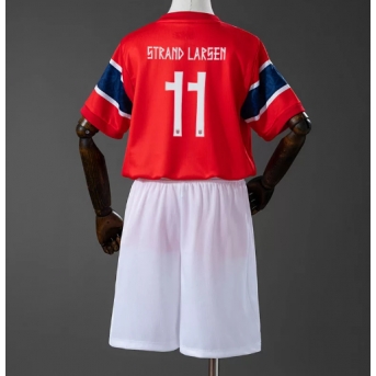 Billige Fotballdrakt Norge Jorgen Strand Larsen #11 Replika Hjemmedraktsett Barn VM 2026 Kortermet (med bukser)